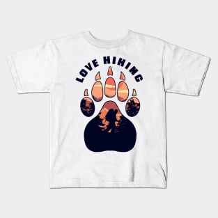 Pawprint Sunset Trails Kids T-Shirt